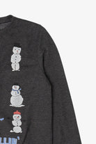 Charcoal Next Snowmen "Just Chillin" Ugly Christmas Sweatshirt (2020s)