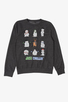 Charcoal Next Snowmen "Just Chillin" Ugly Christmas Sweatshirt (2020s)