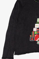 Vintage Black Tiara International Presents Ugly Christmas Pullover (2000s)