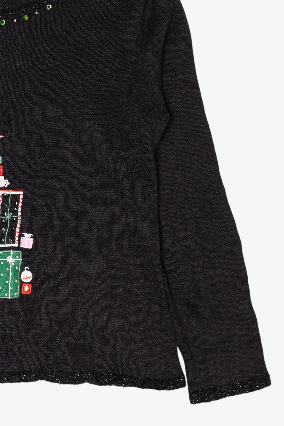 Vintage Black Tiara International Presents Ugly Christmas Pullover (2000s)