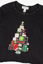 Vintage Black Tiara International Presents Ugly Christmas Pullover (2000s)