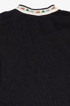 Vintage Black Nutcracker "Seasons Greeting" Winter Cabin Ugly Christmas Sweatshirt (1980s)
