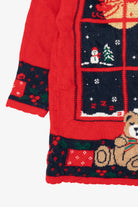 Vintage Red Nutcracker Teddy Bears Ugly Christmas Pullover (1990s)