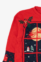 Vintage Red Nutcracker Teddy Bears Ugly Christmas Pullover (1990s)