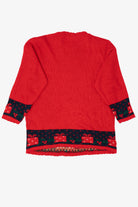 Vintage Red Nutcracker Teddy Bears Ugly Christmas Pullover (1990s)