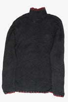 Festive Grid Vintage Ugly Christmas Turtleneck Sweater (1990s)
