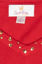 Sequin Trees Vintage Ugly Christmas Pullover (2000s)