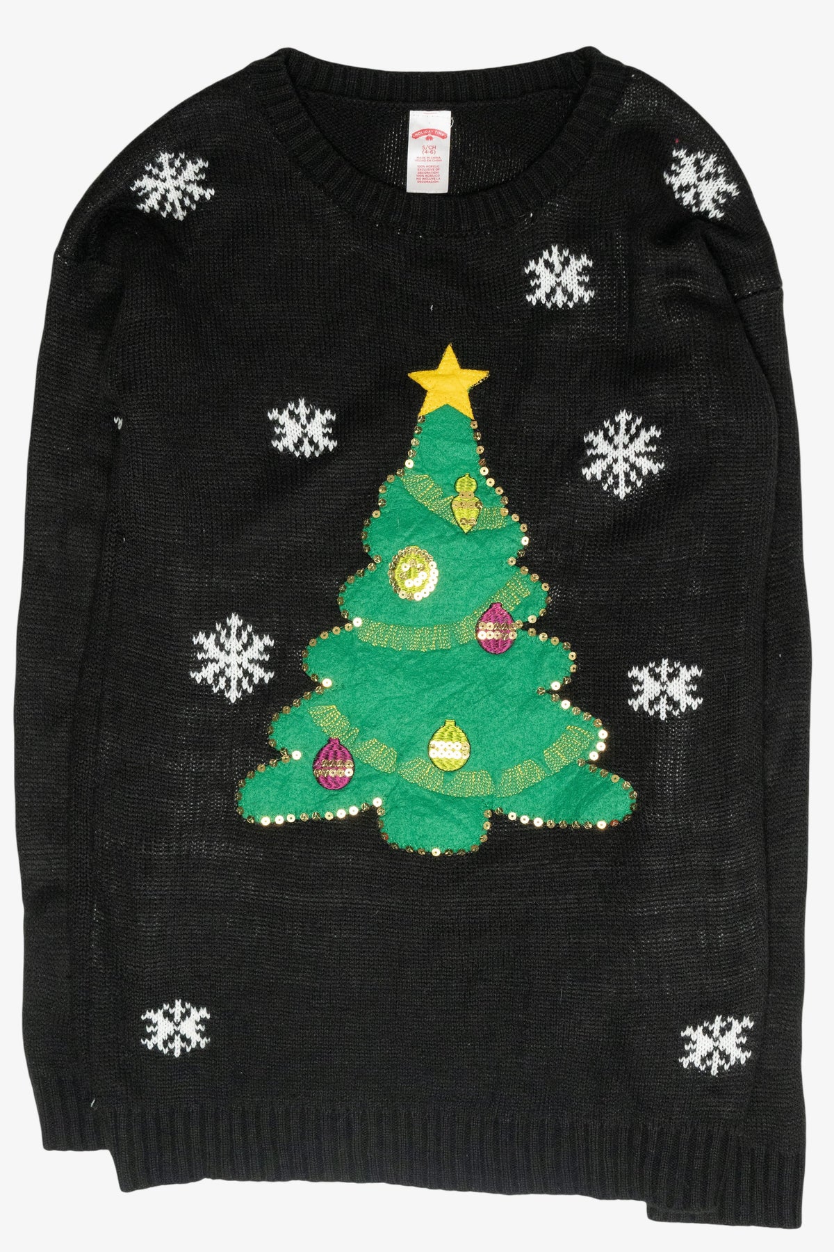 Festive Tree Ugly Christmas Pullover (2010s)