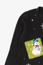 Vintage Black Holiday Editions Snowmen Ugly Christmas Pullover (2000s)