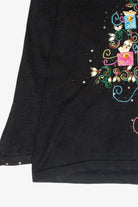 Gift Tree Fur Collar Vintage Ugly Christmas Pullover (1990s)