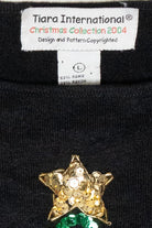Sequin Tree Vintage Ugly Christmas Pullover (2000s)