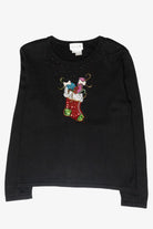 Stocking Vintage Ugly Christmas Pullover (1990s)