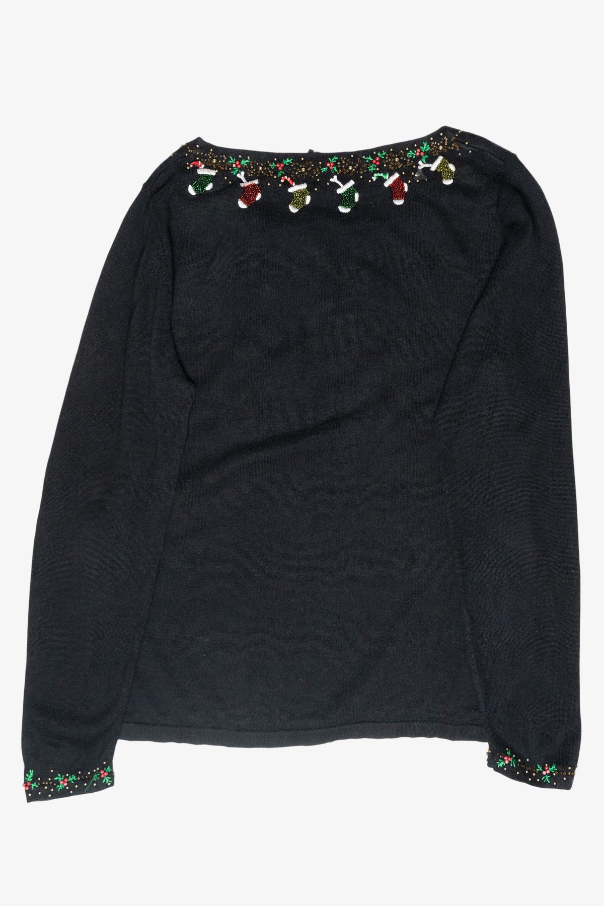 Sequin Dog Vintage Ugly Christmas Pullover (1990s)