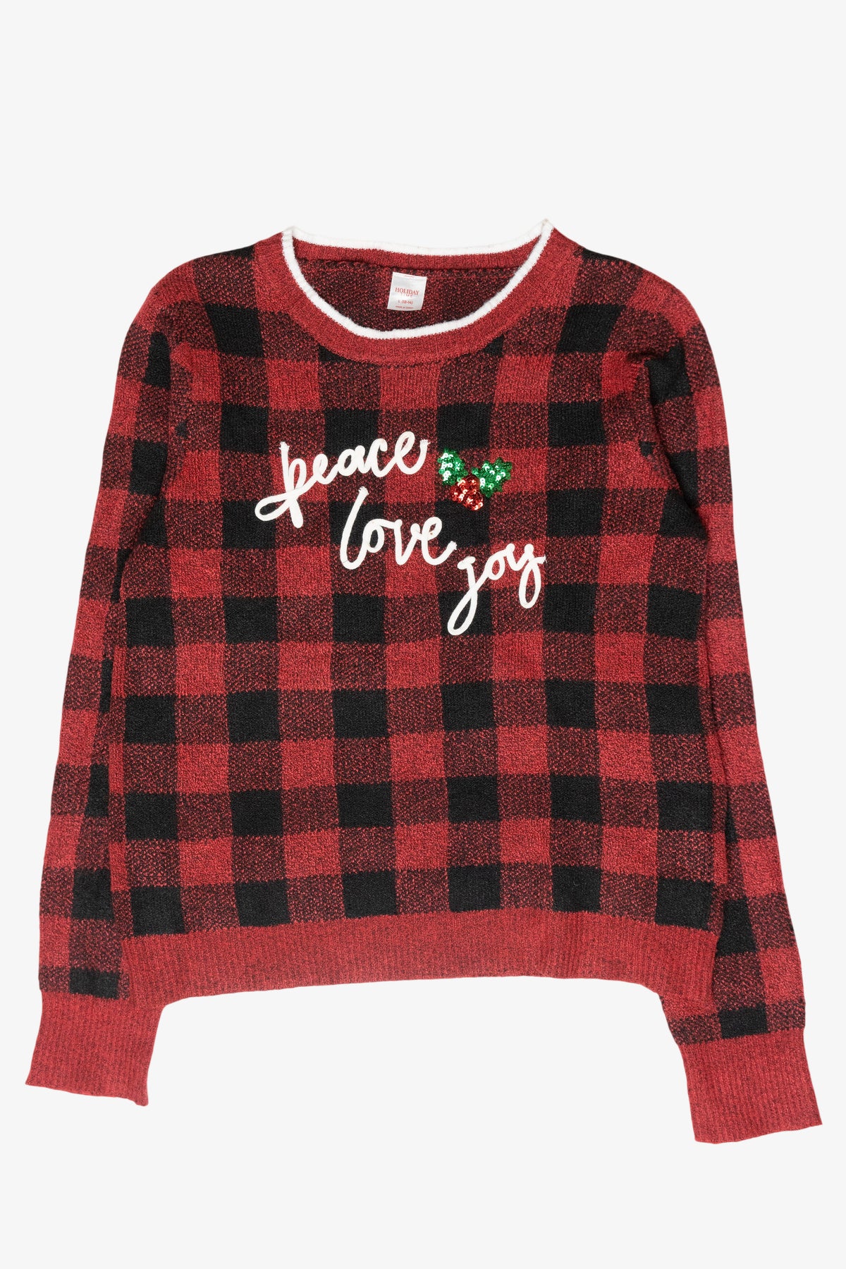 "Peace, Love, Joy" Ugly Christmas Sweater (2010s)