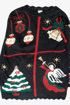 Icon Grid Vintage Ugly Christmas Pullover Sweater (1980s)