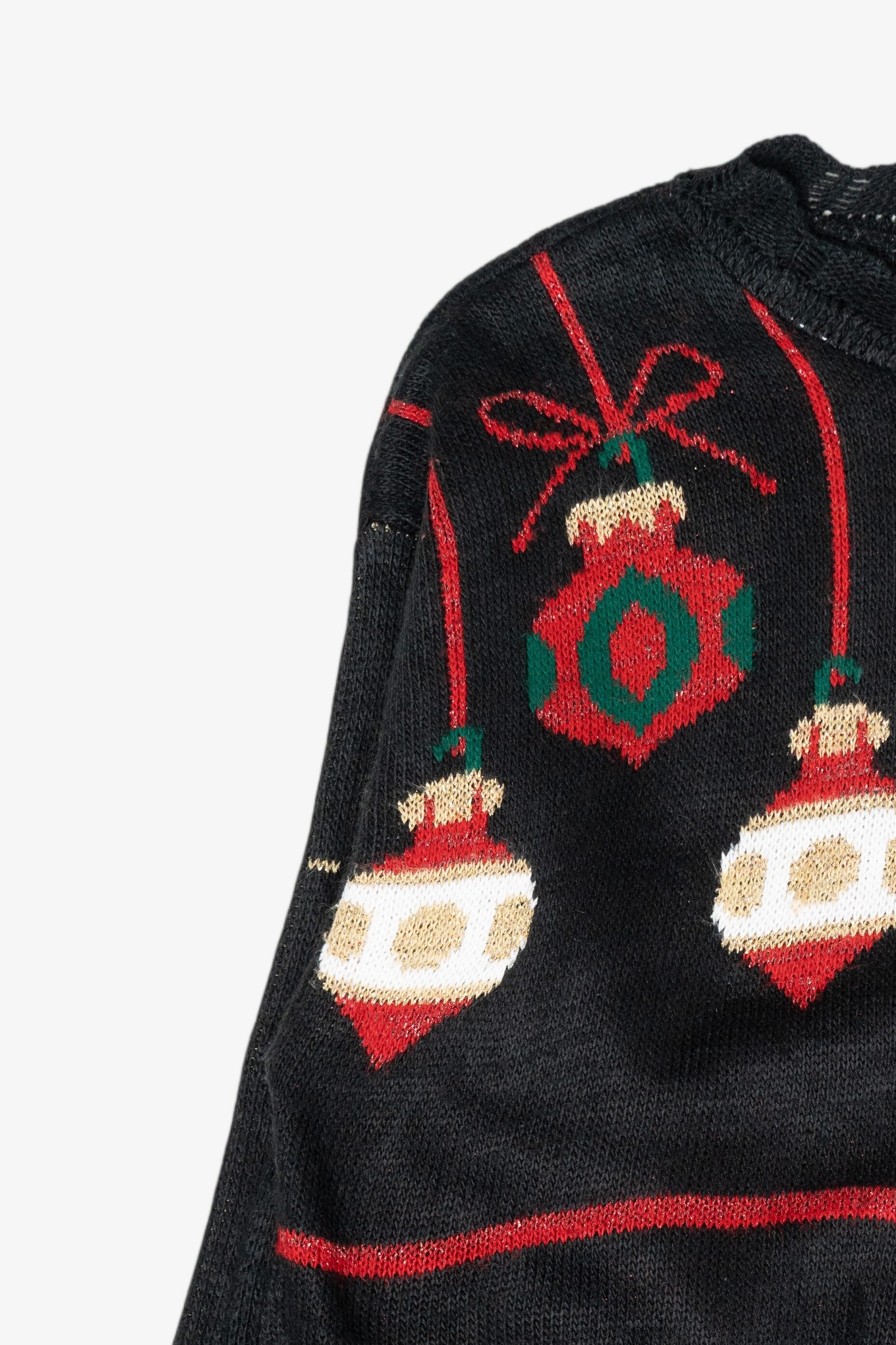 Icon Grid Vintage Ugly Christmas Pullover Sweater (1980s)