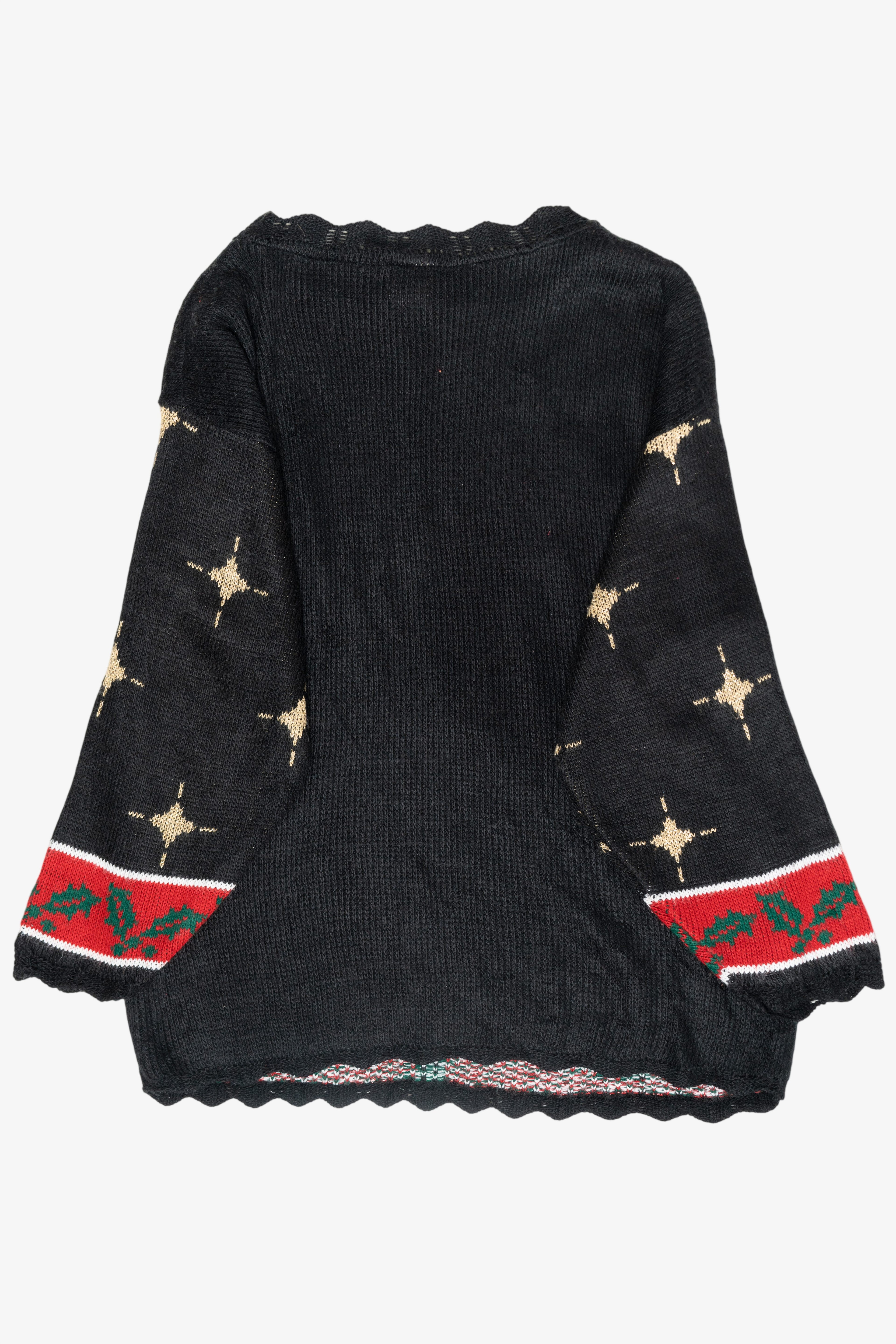 Icon Grid Vintage Ugly Christmas Pullover Sweater (1980s)