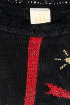 Icon Grid Vintage Ugly Christmas Pullover Sweater (1980s)