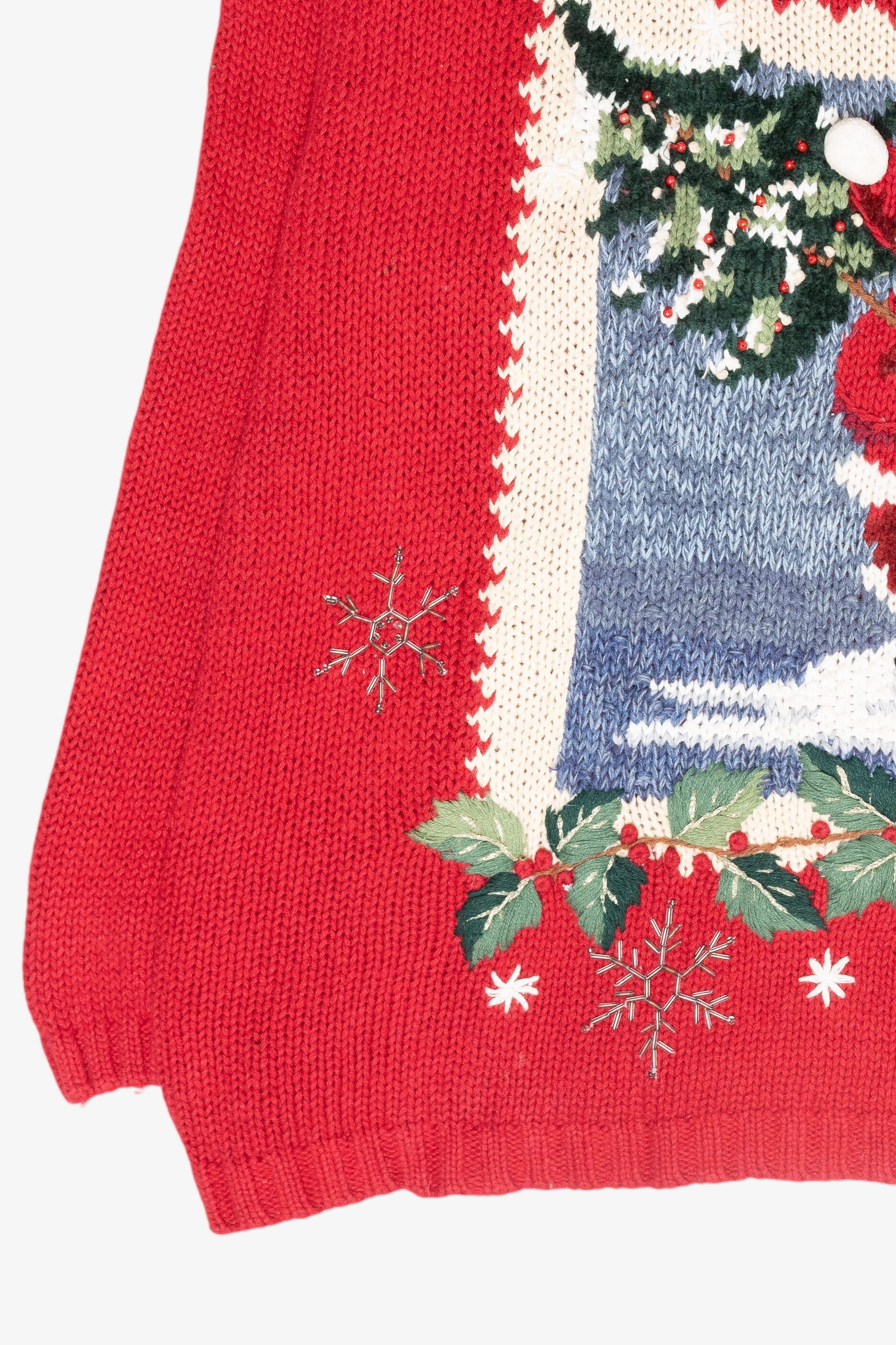 Santa Tree Haul Vintage Ugly Christmas Sweater (2000s)