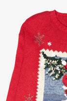Santa Tree Haul Vintage Ugly Christmas Sweater (2000s)