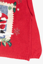 Santa Tree Haul Vintage Ugly Christmas Sweater (2000s)