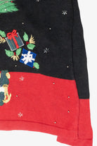 Cozy Fireplace Vintage Ugly Christmas Sweater (2000s)