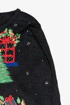 Cozy Fireplace Vintage Ugly Christmas Sweater (2000s)