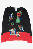 Cozy Fireplace Vintage Ugly Christmas Sweater (2000s)