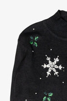 Santa and Snowmen Vintage Ugly Christmas Turtleneck Sweater (1990s)