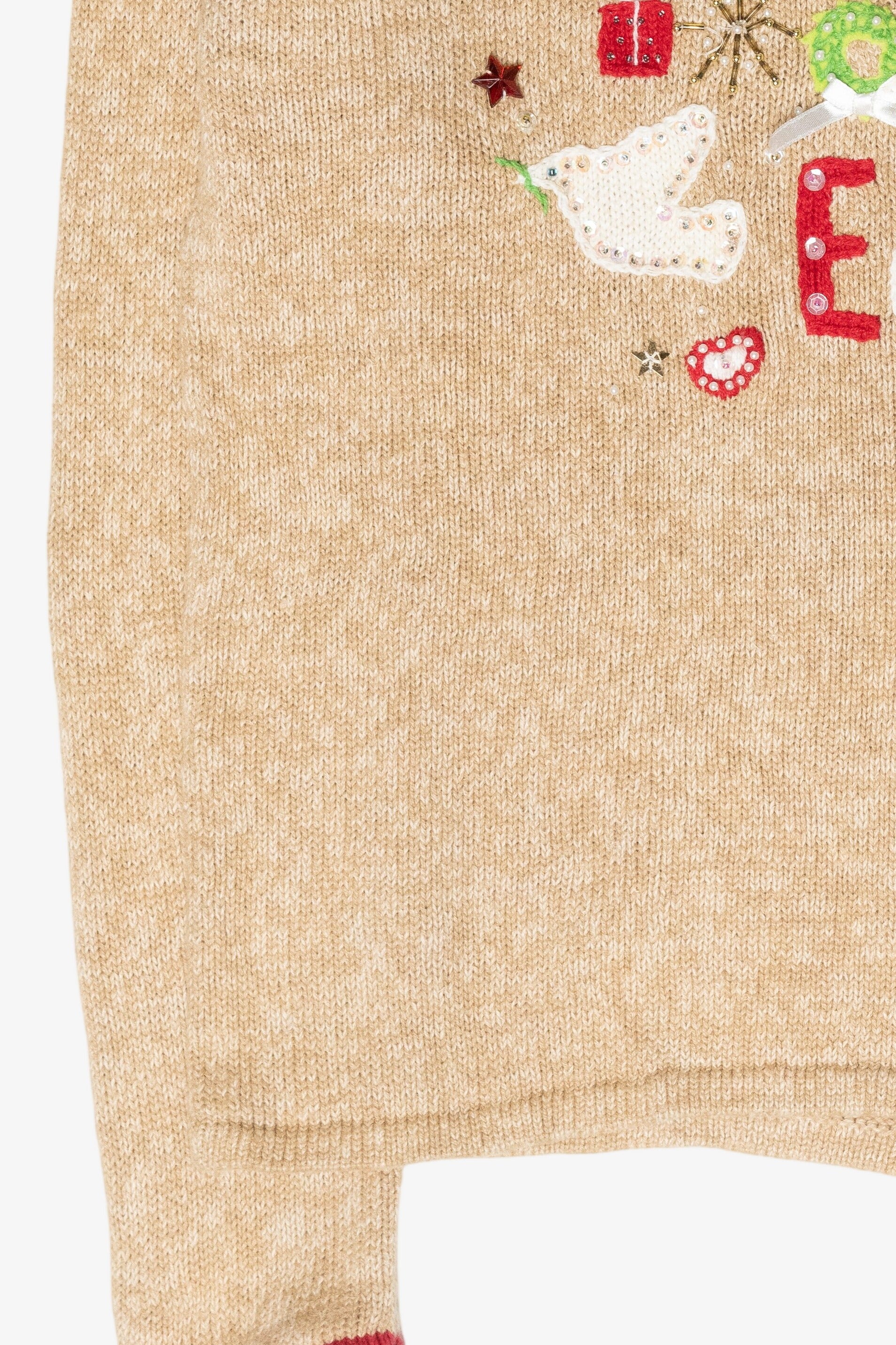 "Peace On Earth" Vintage Ugly Christmas Sweater (2000s)