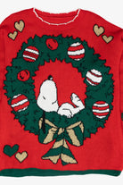 Snoopy Wreath Vintage Ugly Christmas Sweater (1980s)
