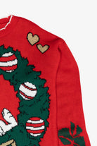 Snoopy Wreath Vintage Ugly Christmas Sweater (1980s)