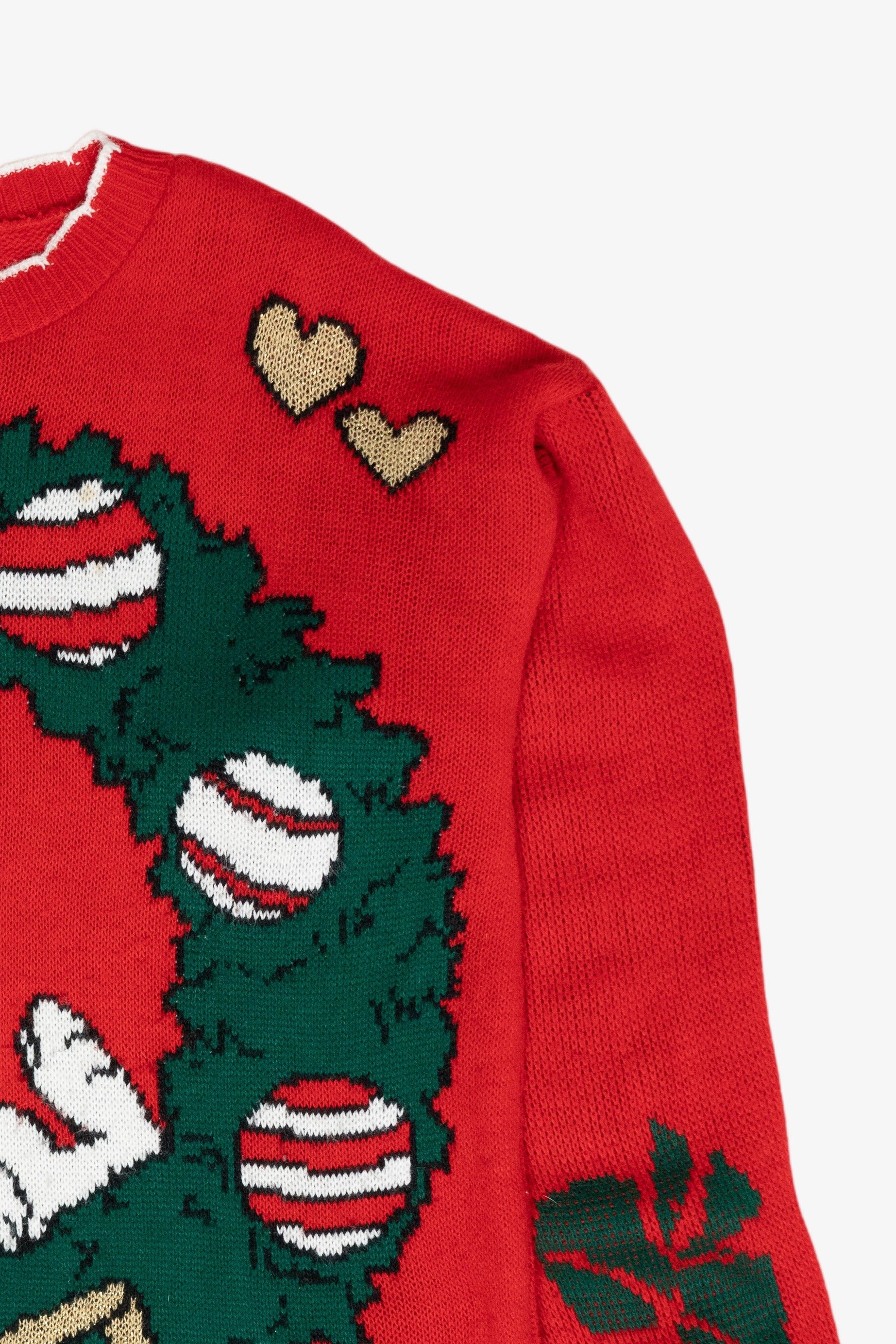 Snoopy Wreath Vintage Ugly Christmas Sweater (1980s)