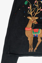 Majestic Reindeer Vintage Ugly Christmas Sweater (2000s)