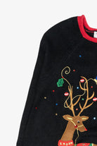 Majestic Reindeer Vintage Ugly Christmas Sweater (2000s)