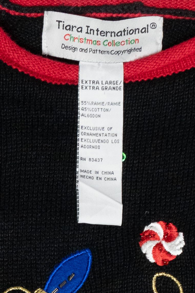 Majestic Reindeer Vintage Ugly Christmas Sweater (2000s)