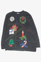Icon Grid Vintage Ugly Christmas Sweater (1990s)