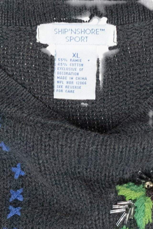 Icon Grid Vintage Ugly Christmas Sweater (1990s)
