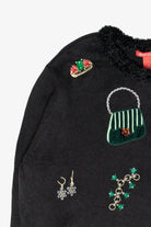 Festive Purses & Jewels Vintage Ugly Christmas Sweater (2000s)