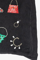 Festive Purses & Jewels Vintage Ugly Christmas Sweater (2000s)