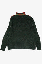 Trees Vintage Ugly Christmas Partial Zip Pullover (1990s)