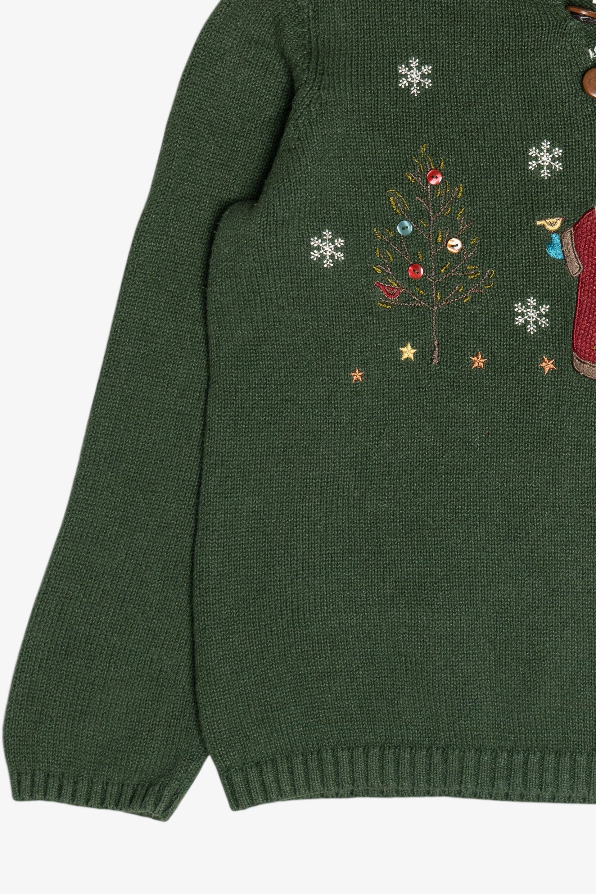 Vintage Christopher & Banks Santa Ugly Christmas Sweater (2000s)