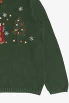 Vintage Christopher & Banks Santa Ugly Christmas Sweater (2000s)