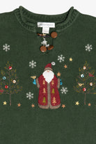 Vintage Christopher & Banks Santa Ugly Christmas Sweater (2000s)