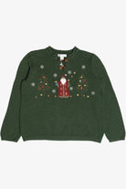Vintage Christopher & Banks Santa Ugly Christmas Sweater (2000s)