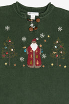 Vintage Christopher & Banks Santa Ugly Christmas Sweater (2000s)