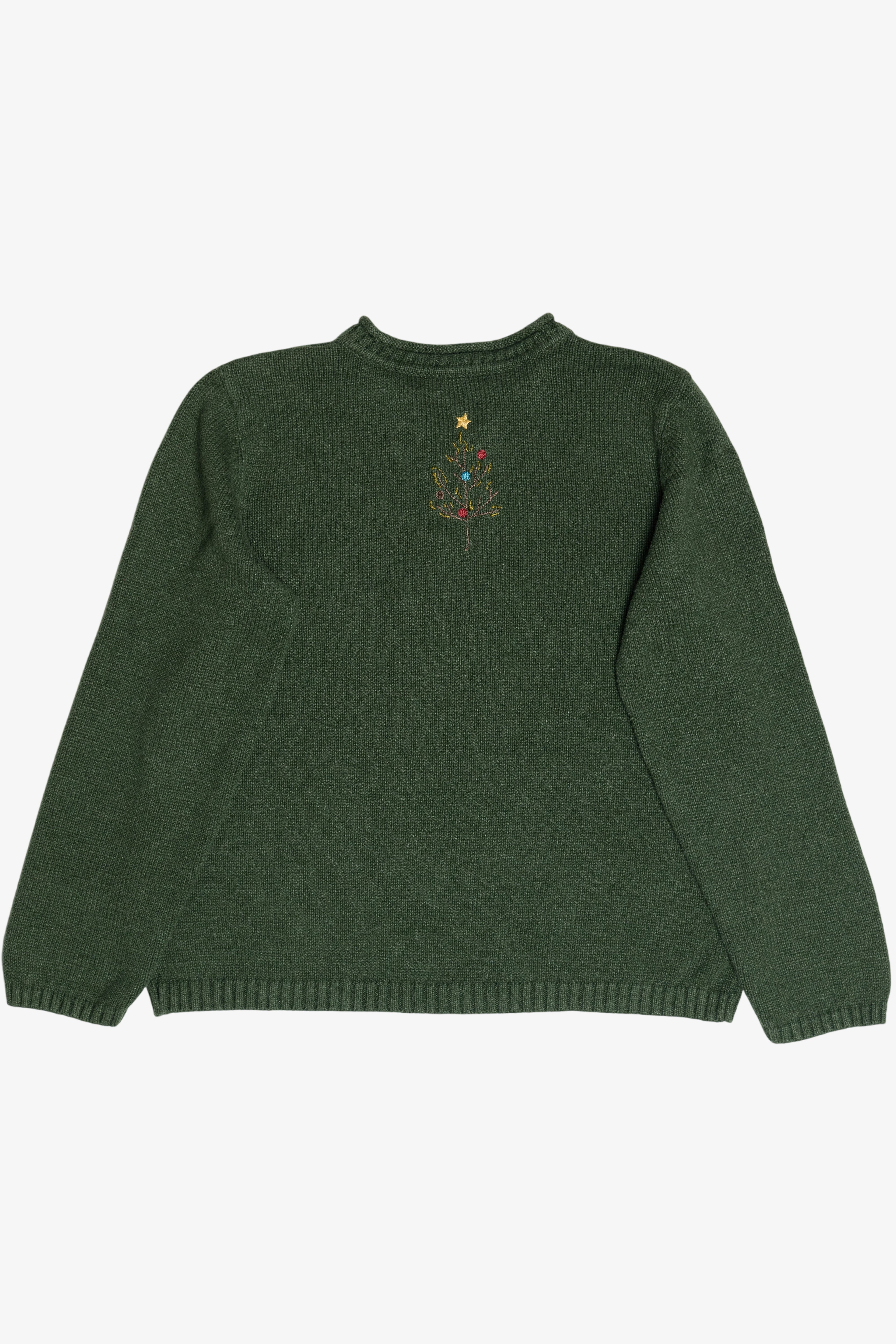 Vintage Christopher & Banks Santa Ugly Christmas Sweater (2000s)