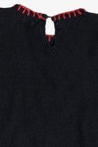 Vintage Hand Embroidered Crochet Details Ugly Christmas Sweater (1990s)