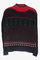 Trees Fair Isle Vintage Ugly Christmas Sweater (1990s)