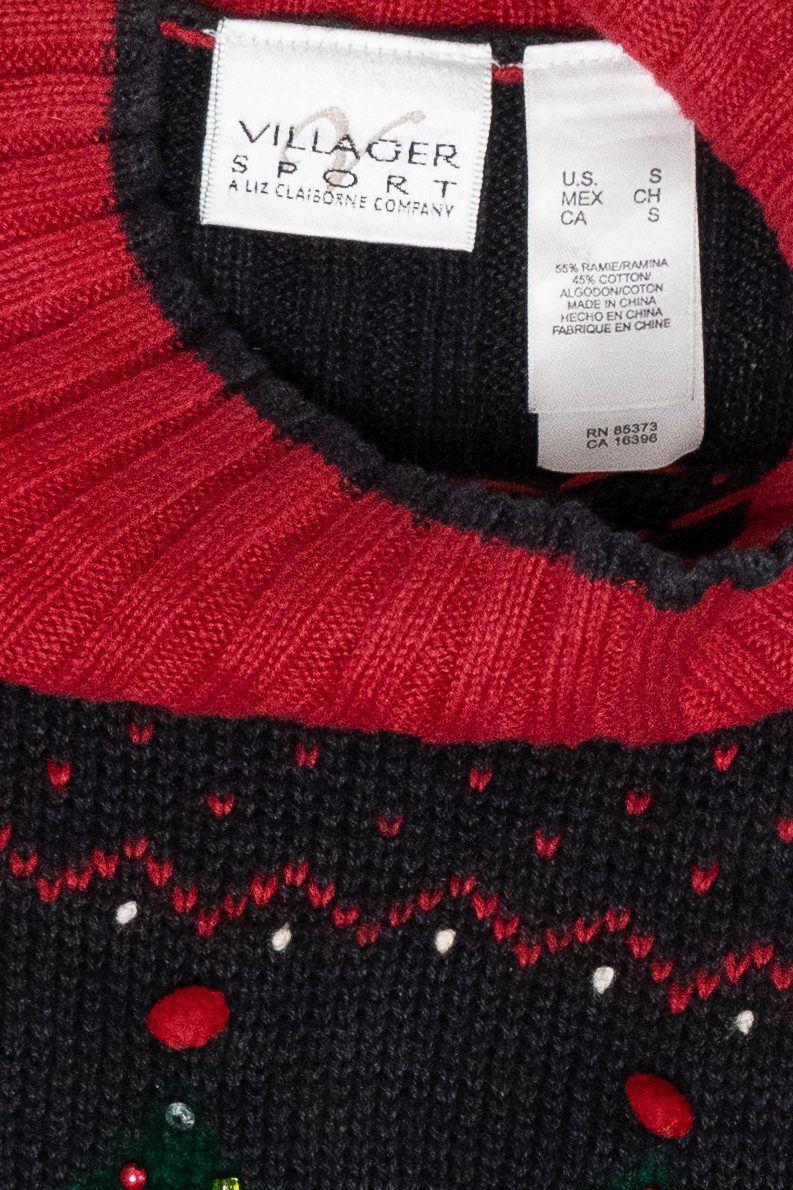 Trees Fair Isle Vintage Ugly Christmas Sweater (1990s)